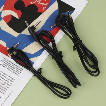 1 бр. висок Клас Aux кабел 3.5 мм стерео аудио кабел лакът на кабел за слушалки авто аудио кабел
