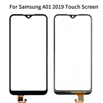 10 бр./лот За Samsung Galaxy А01 2019 Сензорен екран Дигитайзер Панел Сензор А01 A015 SM-A015F/DS, SM-A015G/DS на Предното Външно стъкло