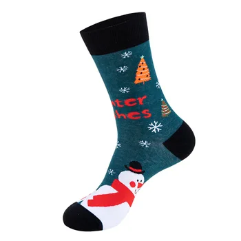 2023 Коледни Чорапи Дамски Забавни Дядо Коледа Коледни Чорапи С Снеговиком Kawai Карикатура На Животните Момиче Сладко Роман Коледен Подарък Чорапи