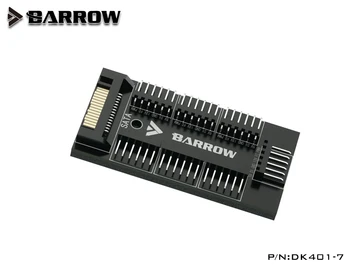 Barrow DK401-7, 7-лентови контролери, пълнофункционален RGB и концентратор на вентилатора, интерфейс Sata захранване, аксесоари за водно охлаждане на КОМПЮТЪР