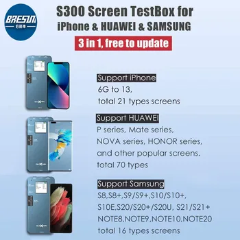 DLZXWIN DL S300 Екран iTestBox За iPhone Huawei Samsung Oppo Vivo Xiaomi Серия LCD Екран True Tone 3D Touch Инструменти за Тестване
