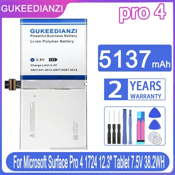 GUKEEDIANZI Взаимозаменяеми Батерия 5137 ма За Microsoft Surface Pro 4 Pro4 1724 12,3 