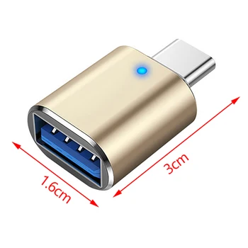 Led адаптер USB 3.0 за Type C OTG За C USB Конектор USB-A за Micro USB Type-C За адаптери Samsung Xiaomi POCO