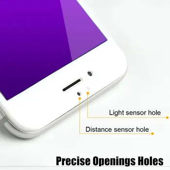 RONICAN 9H 3D Пълно Покритие Против Синя Светлина Закалено Стъкло Екран Протектор за iPhone 6 Plus Извита Филм Мек Край за iphone 6 6s
