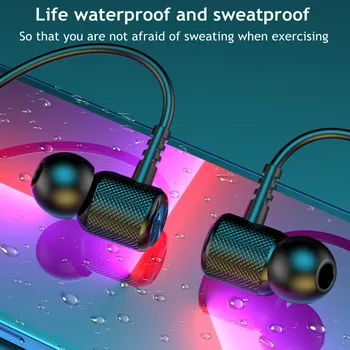 Безжични Слушалки Олаф Bluetooth 5,0 ушите С Шейным Ръб, Магнитни Спортни Водоустойчиви Слушалки, Bluetooth-Слушалки С Микрофон