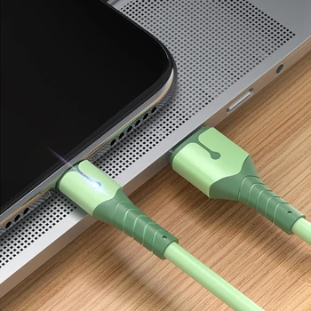 Бързо Зареждане на USB Кабел За iPhone 13 12 11 Pro Max XS X 6s 7 8 Plus Течен Силиконов кабел за зареждане на Кабел за Телефон USB Кабел За Предаване на Данни Кабел