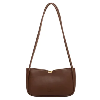 Висококачествена Дамска чанта за през рамо в ретро стил 2022, Есен Нова дамска чанта, Модерен модерна чанта-месинджър чанта с дивата текстура, чанта за подмишниците, дамски