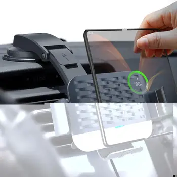 Двойна Спирала Безжично Зарядно Устройство за Кола за Мобилен Телефон Поддръжка За Samsung Galaxy Z Пъти 2 3 iPhone 12 13 Pro Max Huawei Подложки S G8Y5