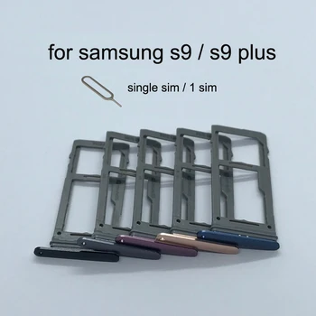За Samsung Galaxy S9 Plus G965 G965F G965FD G965U Оригинален Корпус на телефона е Нов адаптер за SIM-карти и притежателя на тавата за карти Micro SD