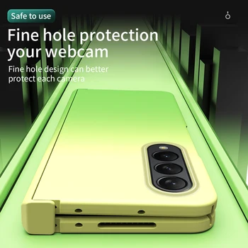 За Samsung Galaxy Z Fold 4 3 2 5G Калъф Loops Защитно покритие за Samsung Z Fold 2 3 4 Калъф на Панти с предната стъклена Обвивка