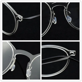 Кръгли очила в рамки мъжки TR90 L6541 Маркови компютърни очила за късогледство рамки за очила за жени оптични очила в рамки очила ловецът