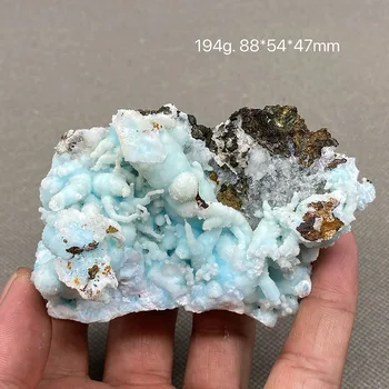 натурален син арагонит crystal скъпоценен камък образци руда безплатна доставка
