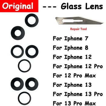 Нов стъклен Обектив на задната камера с Лепило Лепило За iPhone 13 12 6S 7 8 Plus X XR XS 12 Pro Max Glasss Обектив с инструменти За ремонт