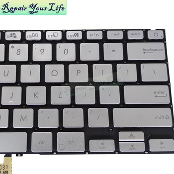 Нови преносими клавиатура за ASUS Vivobook S14 S432 S432FA S432FL US English сребриста клавиатура без подсветка се продава 0KNB0 212GUS00
