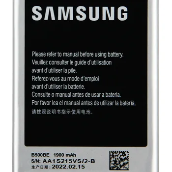 Оригиналната работа на смени Батерията на Телефона B500BE За Samsung GALAXY S4 Mini I9190 I9192 I9195 I9198 B500AE с NFC 4 контакти 1900 mah