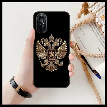 Русия Руски Знамена Прозрачен Калъф За Телефон Huawei Honor 20 10 9 8A 7 5T X Pro Lite 5G Black Etui на Корпуса Hoesjes Комикс Модерен дизайн