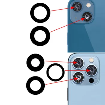 Стъкло Задна Камера За iPhone 6 6P 6s 7 8 Plus X XR XS 11 12 13 Mini Pro Max Обектив на Задната Камера Със Стикер 3M Ремонт на Замяна