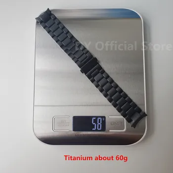 Титан каишка, без Пропуски за Samsung Galaxy Watch 4 Classic 46 мм 44 мм 40 мм, с Метална Каишка за Умни часовници, черен, сребрист, 20 мм