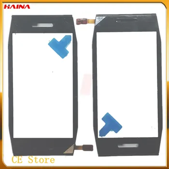 черен/бял цвят с рамка + сензорен екран Nokia X7 тъчпад преден стъклен панел на тъчпада + лента 3 м