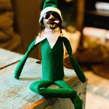 Шпионин на Верандата Коледна Кукла-Фея Шпионира Своите Коледната Кукла-Елф Декорация на Дома Коледен Коледен Подарък Играчка