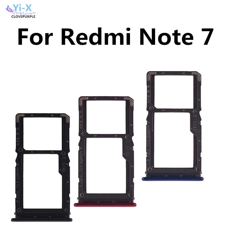 1бр Нов Държач на СИМ-карти за Xiaomi Redmi Note 7/Note7 Pro Слот за SIM-карти Тава Притежателя Адаптер 0
