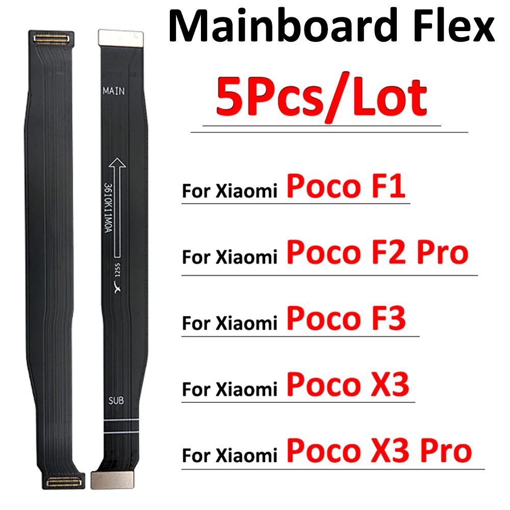5 бр./лот, Основната такса Конектор на дънната платка дънната платка Гъвкав Кабел Екран Лентата За Xiaomi Poco F2 Pro F1 F3 X3 X4 M4 Pro 4G 5G 0