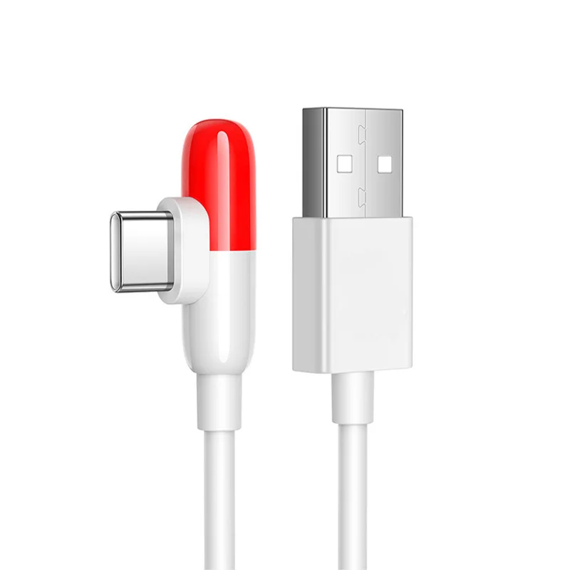 USB C Лакът Кабел Светкавица Бързо Зареждане Тип C Капсула Линия за Предаване на Данни 100 СМ 4A Кабел за Vivo IQOO 3 5 Pro 4