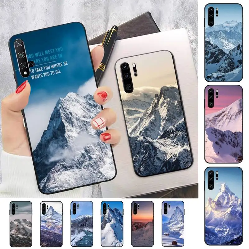 Калъф за телефон Snow Mountain за Huawei P30 40 20 10 8 9 lite pro plus Psmart2019 0