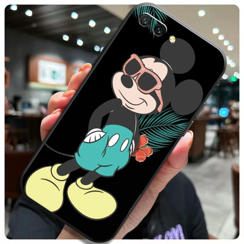 Логото на Disney с Мики Маус За Huawei Honor Honor 10 V10 10i 10X Lite Мека Силиконова Задната част на Кутията на Телефона е Защитен Черен Калъф От TPU 0