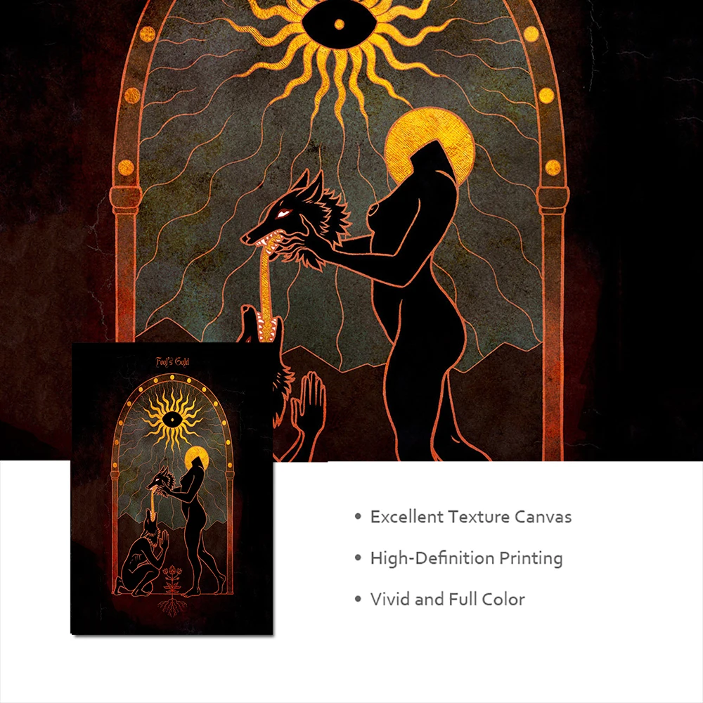Оккультный Езически Духовен Абстрактен Плакат на 