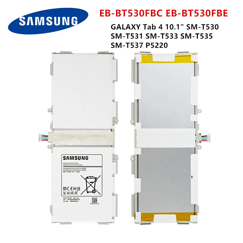 Оригинален таблет SAMSUNG EB-BT530FBE EB-BT530FBC Батерия за Samsung Galaxy Tab 4 10,1 