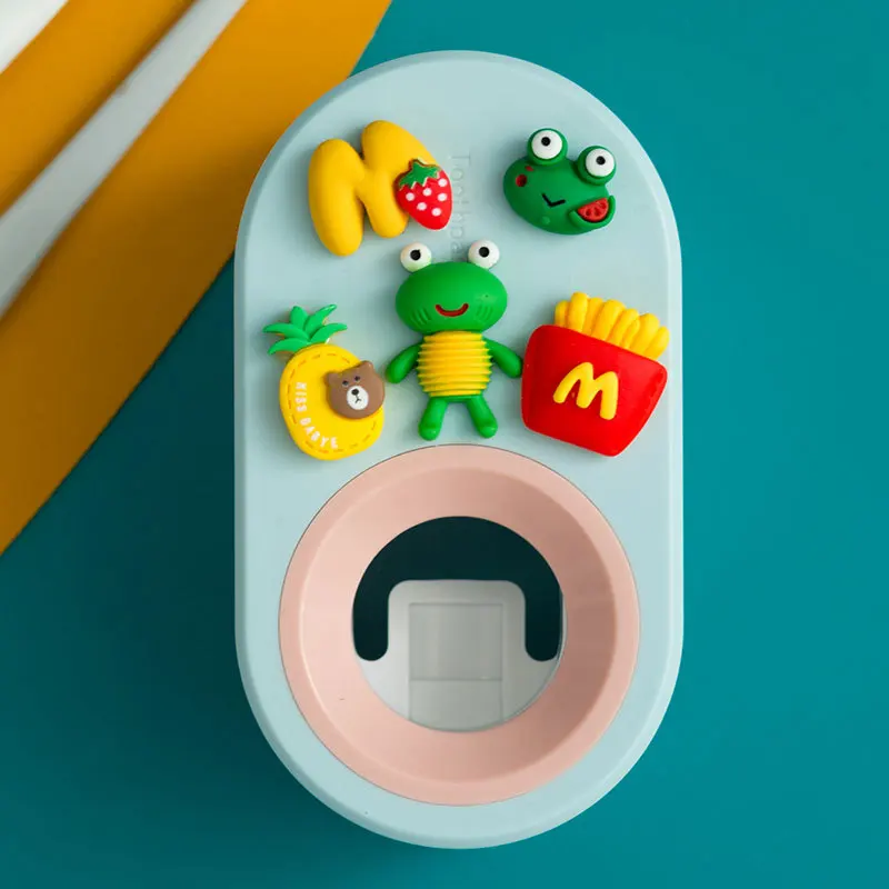 Удар-безплатна автоматична паста за зъби, опаковка на паста за зъби, сокоизстисквачка домакински карикатура деца паста за зъби притежателя на аксесоари за баня 3