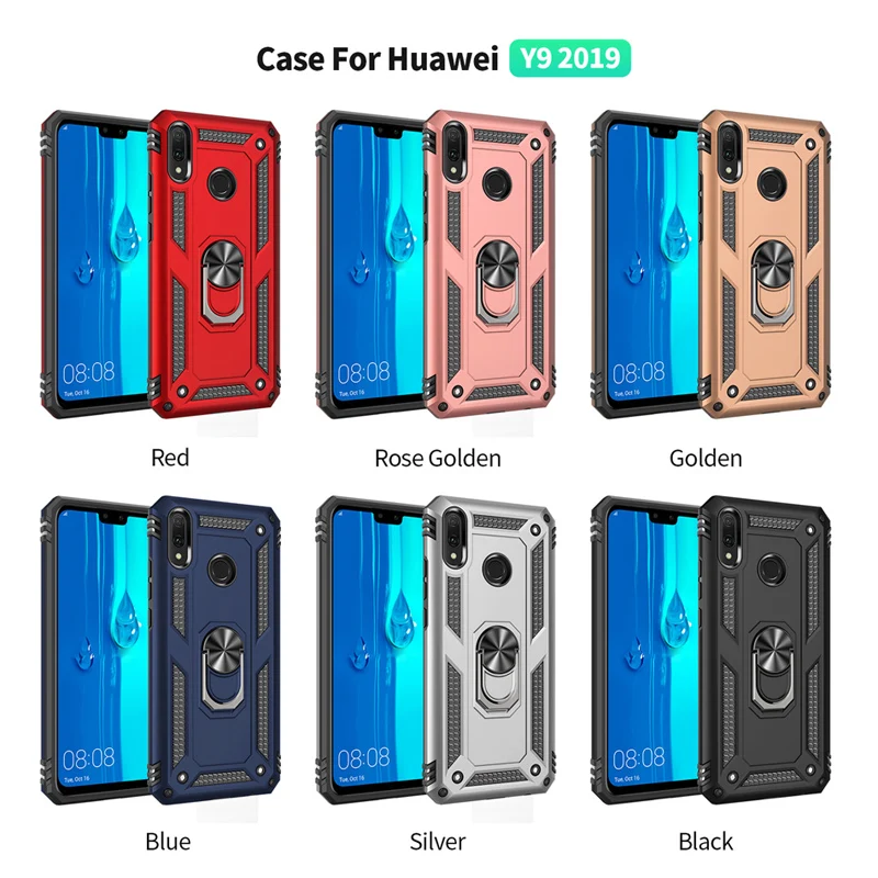 Устойчив на удари Калъф За телефон Huawei Y9Prime Y5 Y6 Y6S У 7 Pro 2019 Околовръстен Магнитен Защитен Калъф За Честта 8S 8A Enjoy 7C 9Plus 1