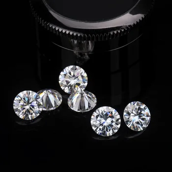 10 Карата Истински Муассанит Diamond Насипен Скъпоценен Камък VVS1 D Безцветен 3 Страхотна Кръгъл Брилянт Камък САМ Бижута 5-10 КАРАТА