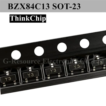 (100шт) BZX84C13 SOT-23 BZX84 13V S0T23 SMD стабилизирано напрежение на диод (маркиране Година 3)