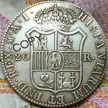 1809 Испания 20 реала - монети Жозеф Бонапарт