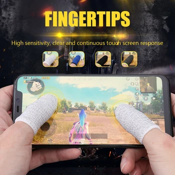 2 Бр Дишаща Гейм Контролер за Носене За Защита на Пръстите От Пот Игра Ръкав За Палеца Ръкав за Палеца Ръкавици за PUBG Mobile
