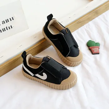 2022 пролетно-есенен детски нова парусиновая обувки за момичета с мека подметка за момчета, фини обувки