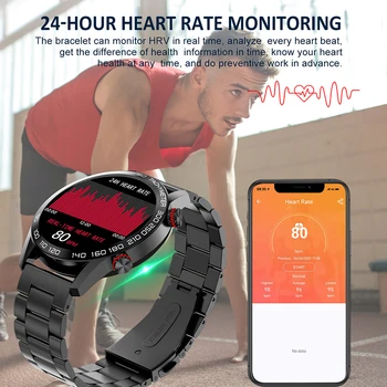 2023 Мъжки Умен Часовник HD Full Touch Спортен Гривна на Сърдечния Ритъм ЕКГ Смарт Гривна Водоустойчива IP67 Умни Часовници За Android и IOS