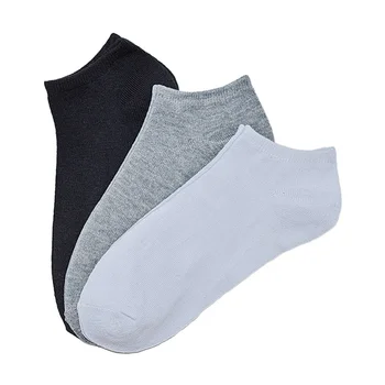 3 чифта мъжки Чорапи, Обикновена Висококачествени Дамски и мъжки Чорапи Памук, Меки Дишащи Антибактериални бизнес Чорапи със средна Дължина