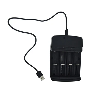 4 слота Smart USB Зарядно Устройство за Акумулаторни Батерии C AA AAA AAAA 1,5 В Алкална 3.2 В LiFePO4 32650 22650 18650 и зарядно устройство