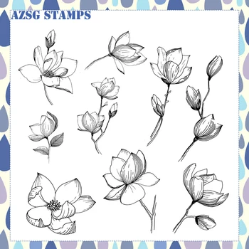 AZSG Различни цветя благословляющие Прозрачни Печати НОВОСТ 2020 