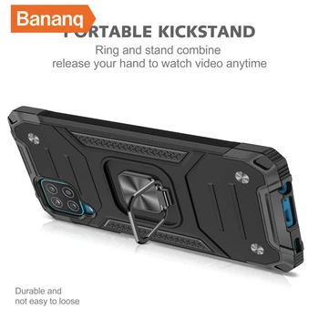 Bananq устойчив на удари Калъф-поставка с Пръстен За Samsung A22 A12 A11 в а23 A32 4G A31 A33 A42 5G Калъф за телефон Galaxy M02 M10 M12 M21 М31