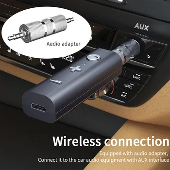 Essager Безжична Bluetooth 5,0 Приемник Адаптер За слушалки С Жак 3.5 мм Aux Bluetooth Аудио Музикален Предавател За Слушалки