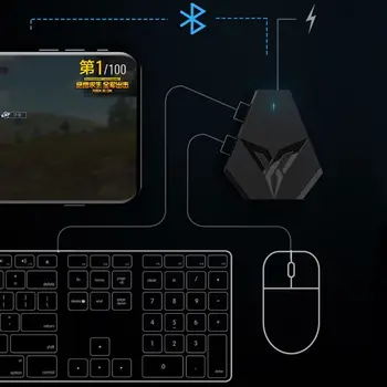 Flydigi Q1 Конвертор Мишка и клавиатура и Адаптер за мобилни игри PUBG Допълнителен контролер Bluetooth Връзка