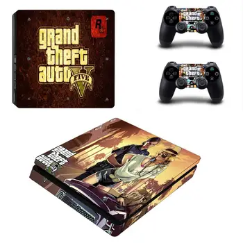 Grand Theft Auto V GTA 5 PS4 Тънък Стикер на Кожата Vinyl Стикер за Конзолата Playstation 4 и контролер PS4 Тънък Стикер на Кожата Vinyl