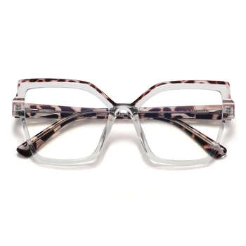 Peekaboo котешко око рамки за очила за жени TR90 карамел цвят дами синя светлина блокер очила дамски лидер в продажбите ацетат високо качество