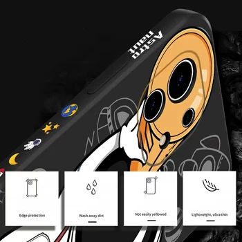 Redmi Note 10 Pro Калъф с каишка Астронавти За Xiaomi Redmi Note 11 9 Pro 11S 10S 10В Poco X4 X3 NFC Mi 11T 12 Pro 10T Lite Калъф