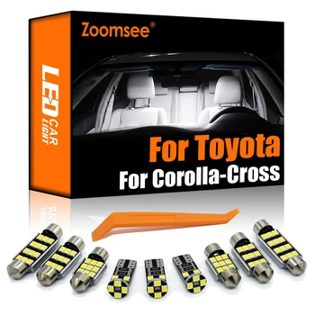 Zoomsee 11 бр. Комплект Вътрешно Led Осветление За Toyota Corolla Cross 2020 2021 2022 Canbus Автомобилна Лампа Закрит Купол Карта Четене на Багажника