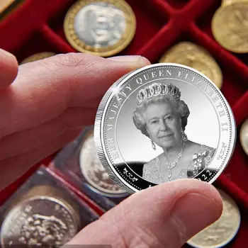 Възпоменателна монета на Кралица Елизабет II 1926-2022 години с участието на нейно Величество Кралица Елизабет Монети с колекционерска стойност Възпоменателни колекции монети